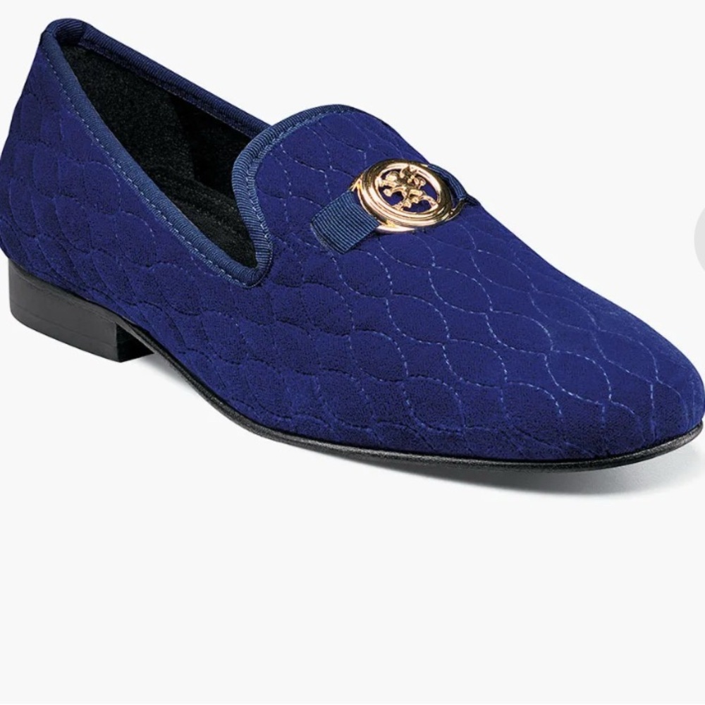 Stacy Adams Valet Slip On Bit Loafer in Blue Size 12M New in Box